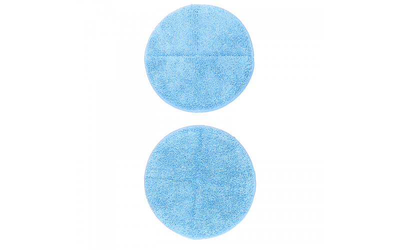bobot電動(dòng)拖把抹布 藍(lán)色拖把布 圓形拖把墊 22cm拷邊圓盤清潔布